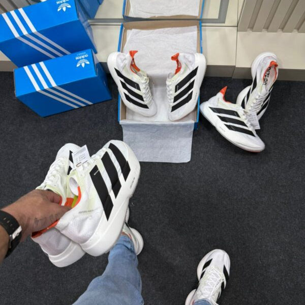 Adizero Evo Pro Branco Preto Laranja