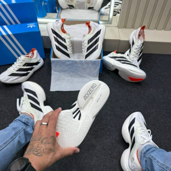 Adizero Evo Pro Branco Preto Laranja